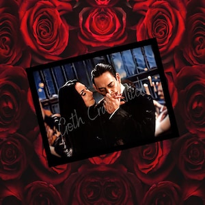 Gomez & Morticia Valentinstag 5x7 "Grußkarte, Gothic Valentinstag, Gothic Love Note, Dark Romance