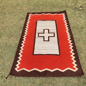 5x8 Ft Handwoven Navajo Rug , Kilim Rug , Wool Rug , Southwestern Rug , Modern Design , Native Wool Rug , Accent Rug , Navaho Rug , Area Rug