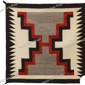 8x8 Handwoven Kilim wool Navajo Rug Modern Design Southwestern Pattern Large Housewarming Area Rug Home Decor rug Mexican Rug Free Shipping