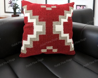 20 "x 20" Paar handgewebte Wolle Navajo Teppich Kissenbezug südwestlichen Muster Wohnkultur mexikanischen Kissenbezug Zwei graue Hügel Design Versandkostenfrei