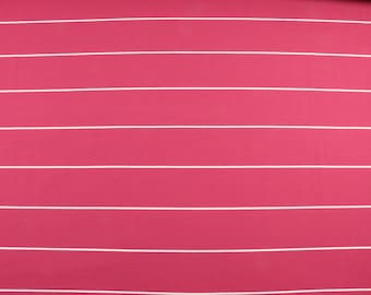 Fabric French Terry Sören by Swafing wine red striped sold by the meter