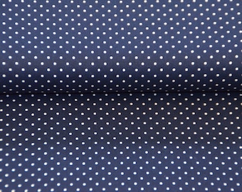 Fabric cotton blue white dots Poppy cotton fabric weaves meterware