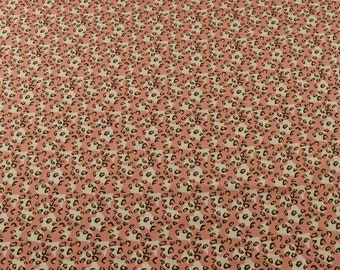 Jerseystof "Leoprint" roze/beige van Stenzo | Jerseystof verkocht per meter
