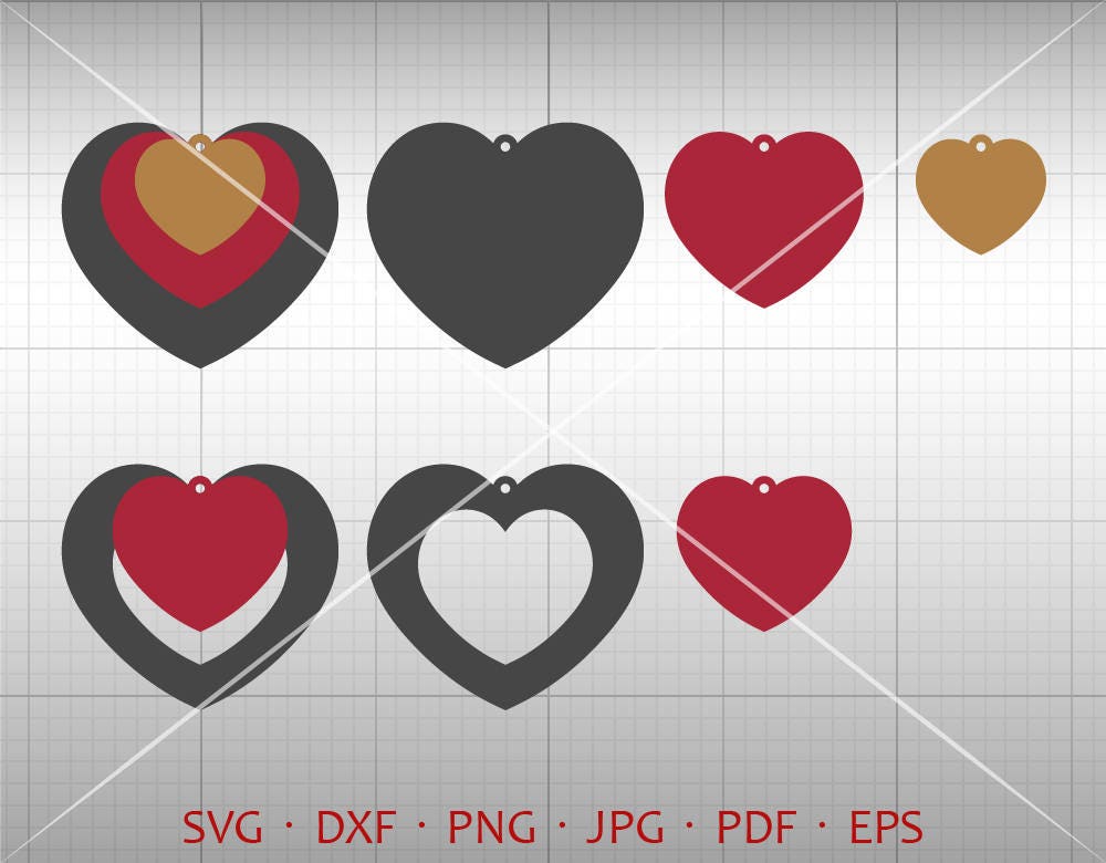 Free Free Heart Earring Svg 154 SVG PNG EPS DXF File