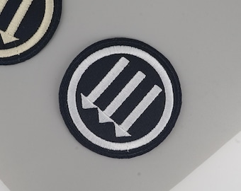 Three Arrows Embroidered Patch, Punk Rock Iron On Anti-Fascist Symbol Applique