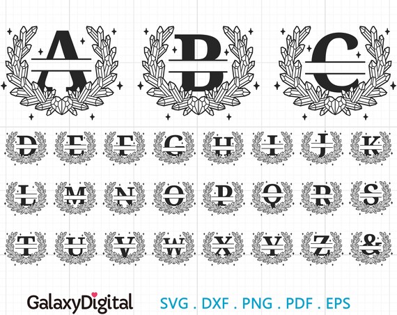 Crystal Monogram Letters