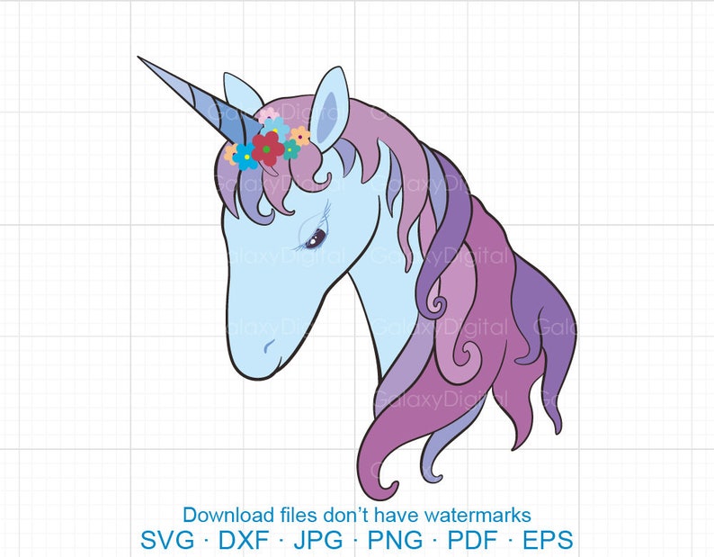 Floral Unicorn Svg Unicorn Eyelashes Svg Unicorn Birthday Etsy