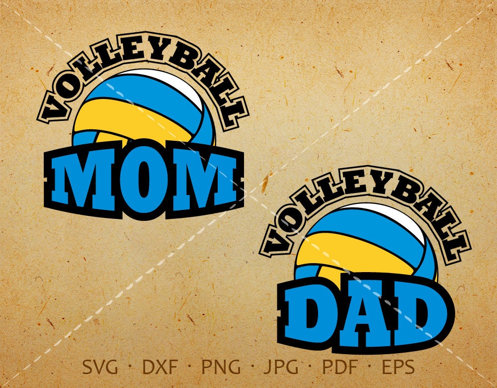 Download Volleyball Mom Dad SVG Volleyball Clipart Clipart ...