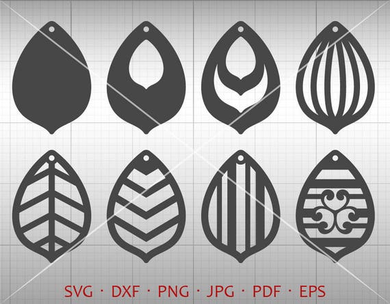 Leaf Earrings SVG - Wood Jewelry DIY