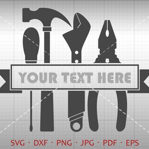 Tools SVG, Mechanic SVG, Handyman SVG  - Silhouette Cricut Cut Files (svg, dxf, eps, png, pdf)
