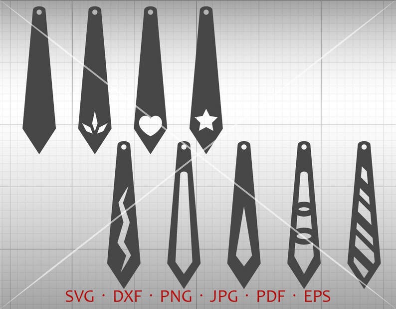 Teardrop Vector DXF Thin Diamond Earring SVG Leather Earring Jewelry Laser Cut Template Commercial Use Long Pendant svg Tear Drop SVG