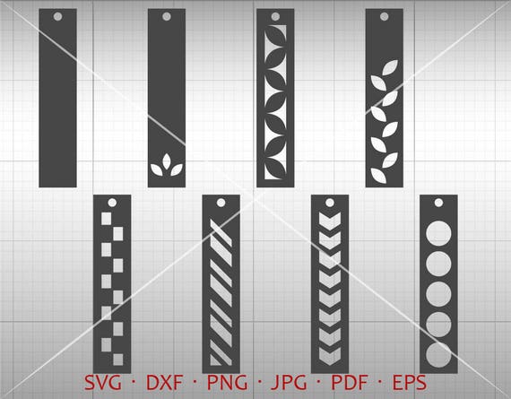 Feather Earring SVG Long Pendant svg Teardrop Vector DXF Leather Earring Jewelry Laser Cut Template Commercial Use Tear Drop SVG