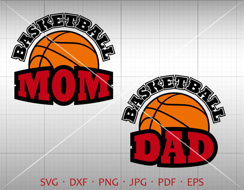 Download Basketball Mom Dad SVG Basketball Clipart Clipart ...
