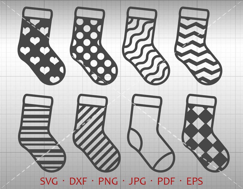 Download Christmas Stocking SVG Christmas Ornaments SVG Winter | Etsy