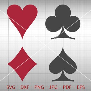 ポーカー SVG、ポーカー クリップアート ベクター DXF シルエット Cricut カット ファイル 商用利用
