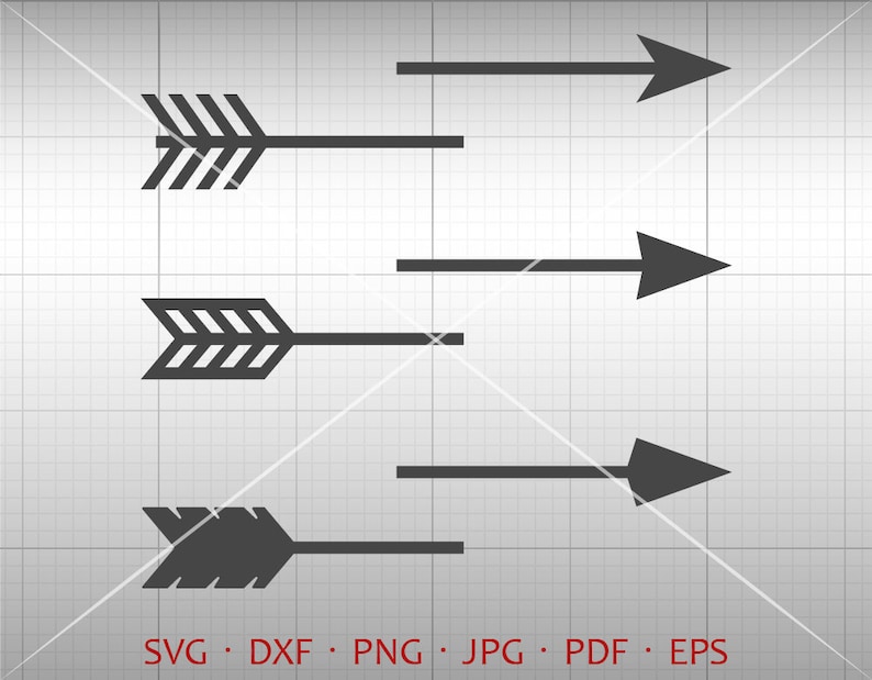 Download Split Arrow SVG Split Arrow Clipart Vector DXF Silhouette | Etsy