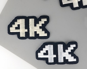 Funny 4K HDR Embroidered Patch, Punk Rock Iron On Applique
