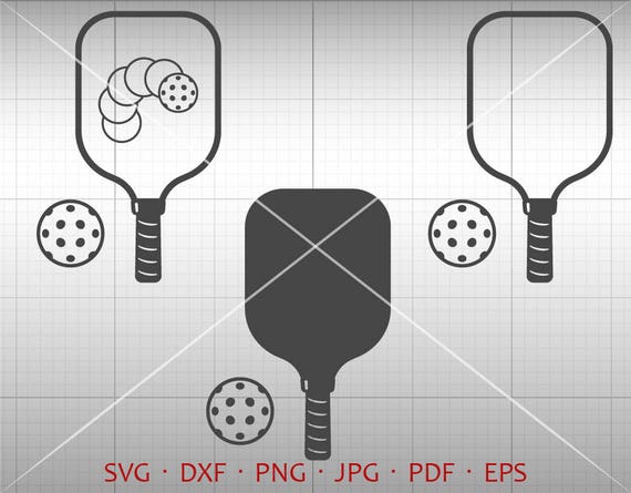 Download Pickleball SVG Pickleball Clipart Silhouette Cricut Cut ...
