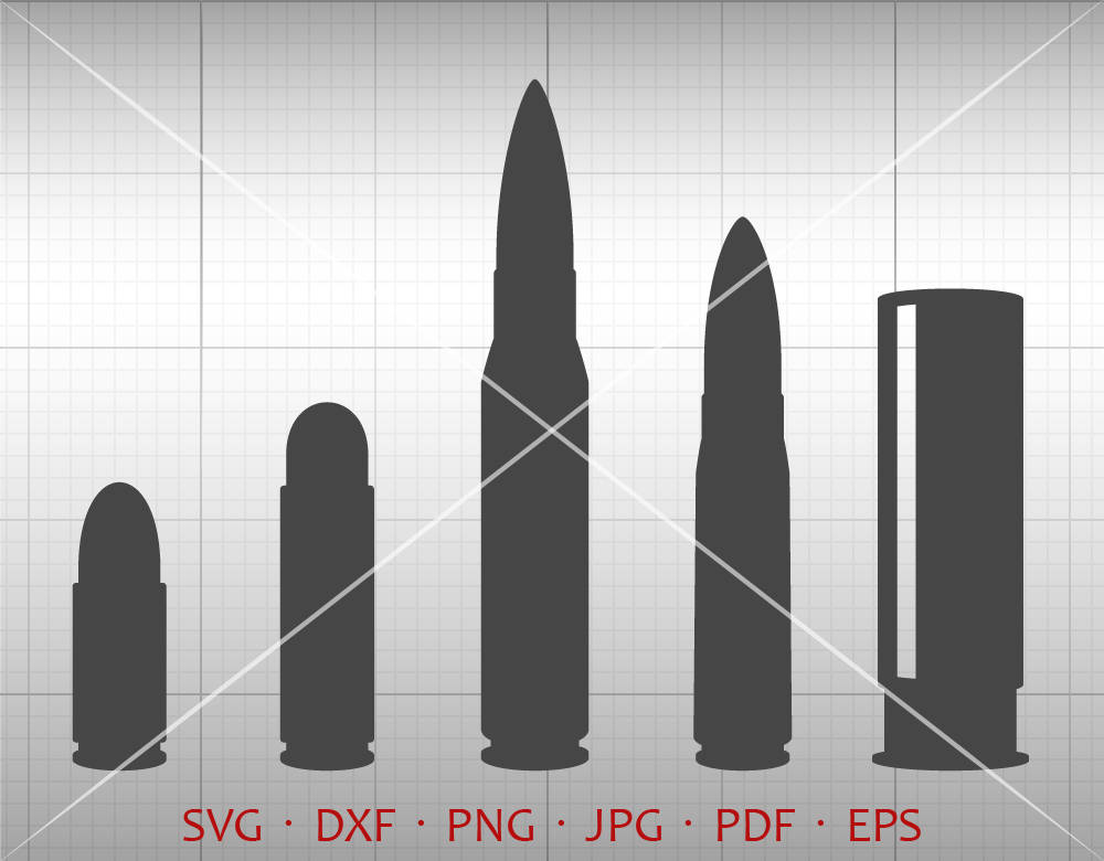 Download Bullet SVG Bullet Clipart Vector DXF Silhouette Cricut Cut ...