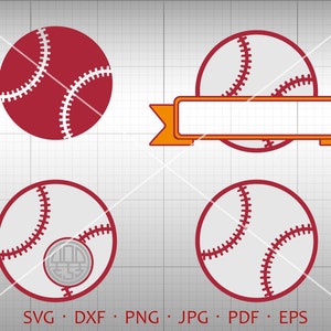 Baseball SVG, Baseball Monogram Frame SVG, Baseball Clipart Shirt SVG Silhouette Cricut Cut Files (svg, dxf, eps, png, jpg, pdf)