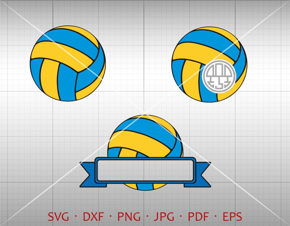 Volleyball Monogram SVG Volleyball Clipart Shirt SVG - Etsy