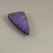 Sugilite/spiderweb pattern/violet purple/ triangle cabochon backed ,black jade/ designer gemstone
