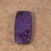 Sugilite cabochon / violet deep purple / designer gem quality / rectangular cushion shape