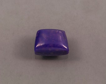 sugilite deep purple / cushion gemstone cabochon / for ring or pendant gemstone/ designer/ rare/ 13 mm x 14 mm x 6 mm. 13.5 carat.