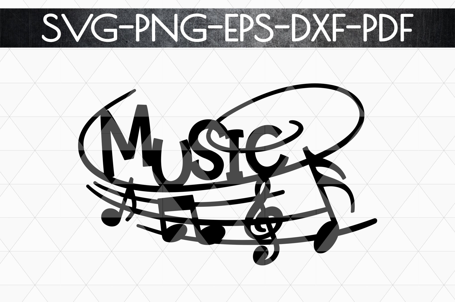 Music Note Papercut Template Svg File Vinyl Cut File Laser - Etsy