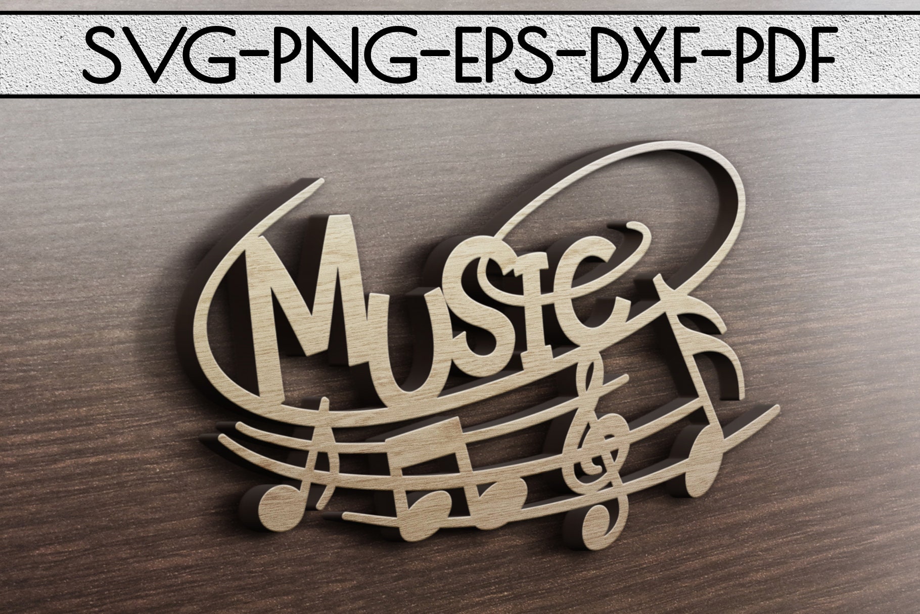 Music Note Papercut Template Svg File Vinyl Cut File Laser - Etsy