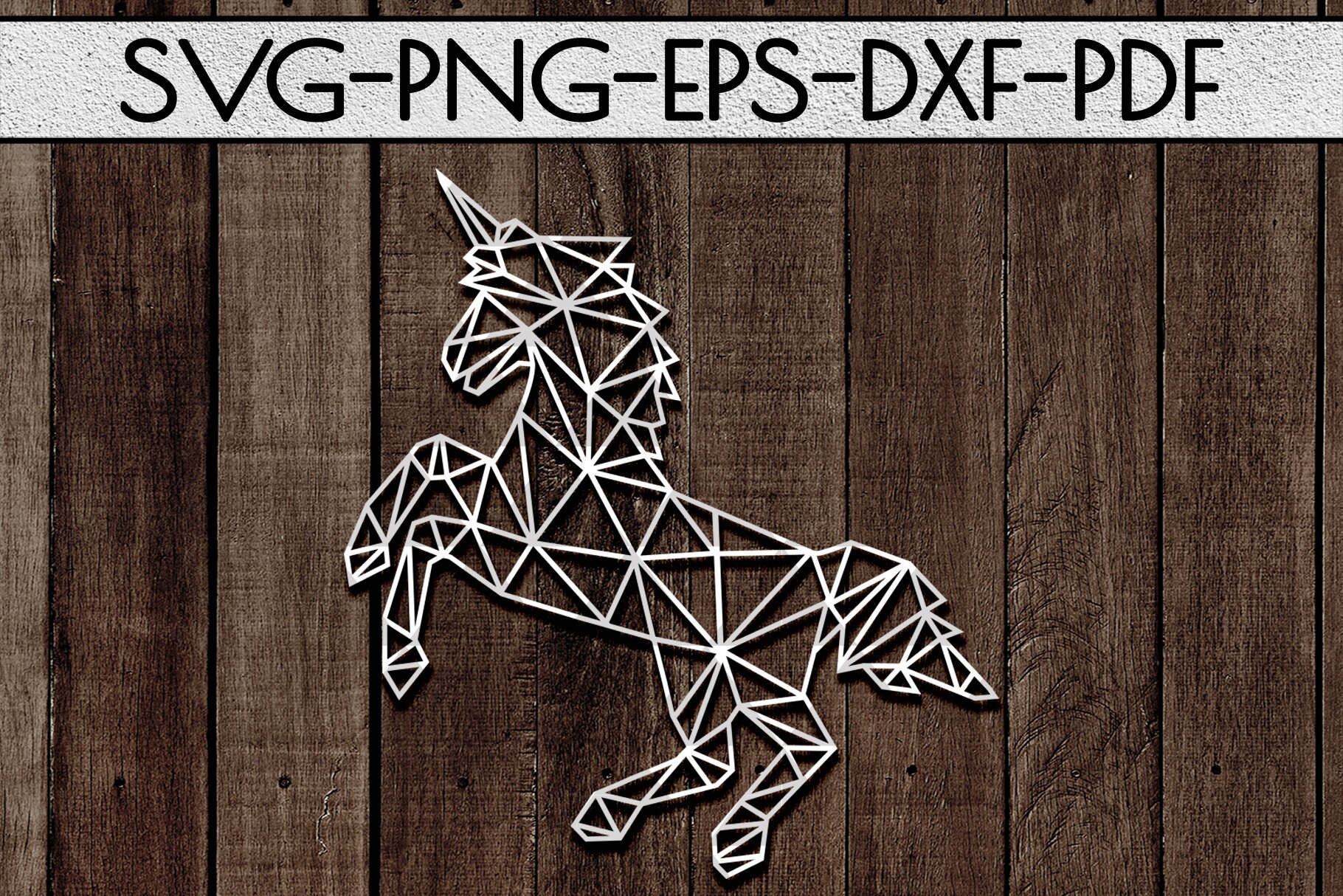 Download Geometric unicorn papercut svg file kids nursery decor svg ...