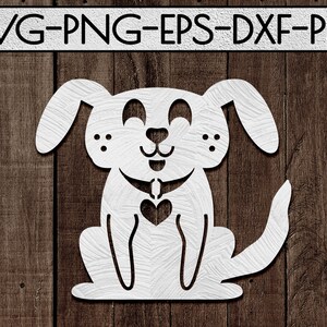 divertido perro amante papercut plantilla de corte, ideas de regalo de perro archivo svg, pet clip art, cachorro, percha de puerta, casa de perros, perro mamá, cricut, dxf pdf