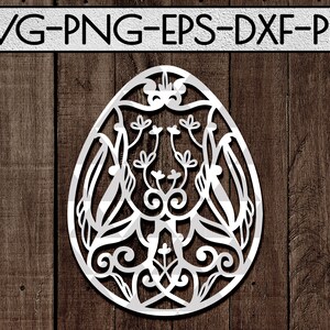 modelo de corte de papel de ovo de dragão, corte de papel de páscoa, arte em papel de caça ao ovo, decoração de ovo de páscoa svg, corte floral à mão, silhueta, cricut, dxf, pdf