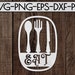 Kitchen SVG Bundle, Rustic Chef, Cooking Paper Cut Templates (digital ...