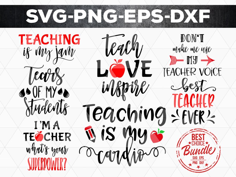 Download Png Eps Teacher Bundle Svg Files Teacher Life Svg Teach Svg School Svg Teacher Appreciation Gifts Silhouette Cut File Clipart Dxf Clip Art Art Collectibles Delage Com Br