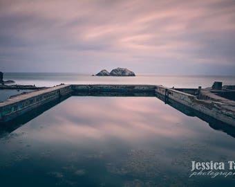 Ocean Photo - San Francisco - Sutro Baths - Nature Photography - Beach Photo - California Coast Wall Art - Home Decor - Fine Art Print