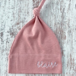Custom Personalized Embroidered Baby/Newborn Hat - All Colors