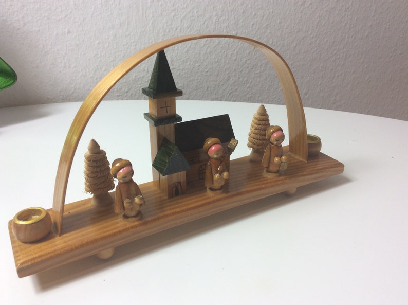 Vintage german Erzgebirge candle holder traditonal christmas Etsy
