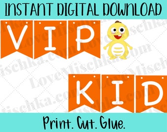 VIPKID Banner with Dino for Online Classroom - Instant Download - Printable Banner