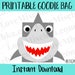 Shark Party Favor Gift Bag / Goodie Bag / Bags for Kids / Birthday ...