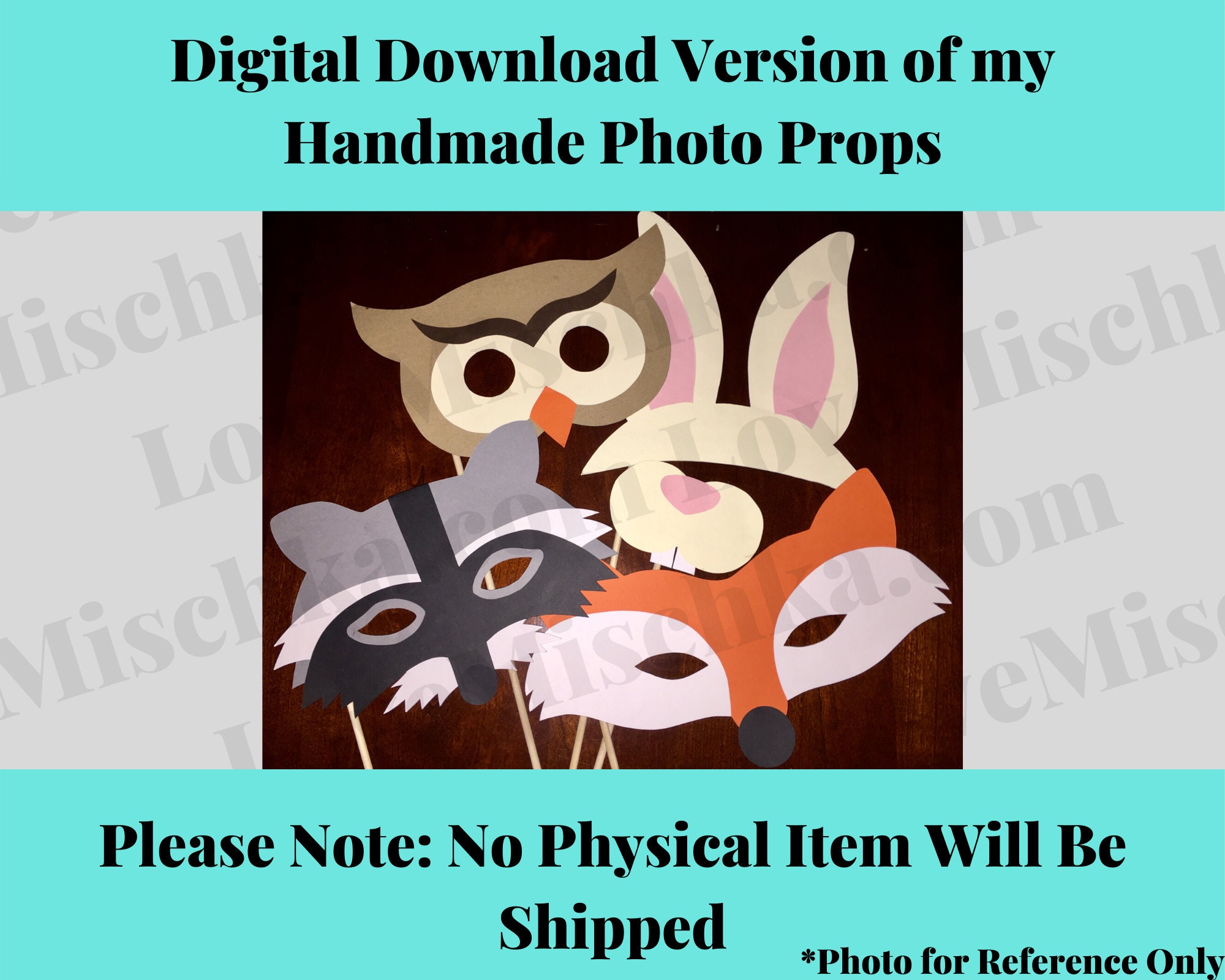 Set of Printable Woodland Photo Props / Photo Booth Props / Woodland ...