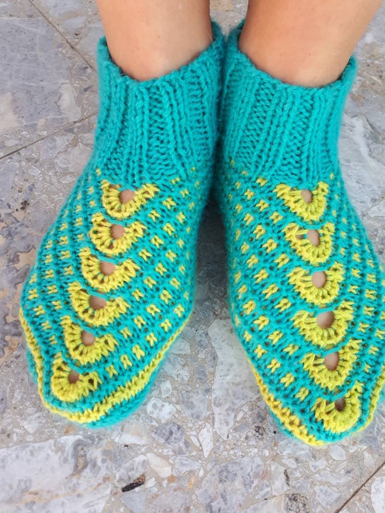 Knitted socks women Hand knitted socks Knitted socks handmade Socks wool