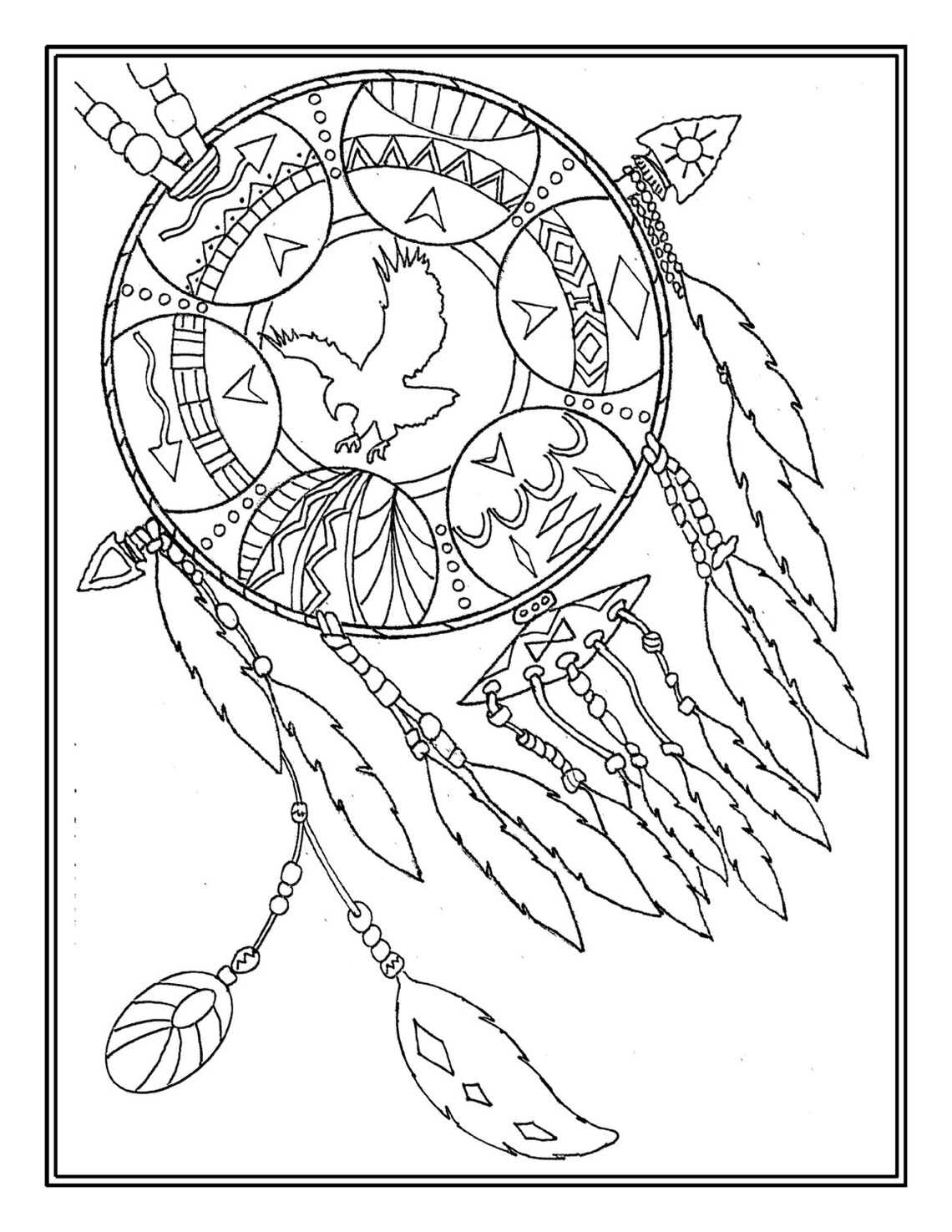 Printable Digital Download Native American Mandala Adult | Etsy