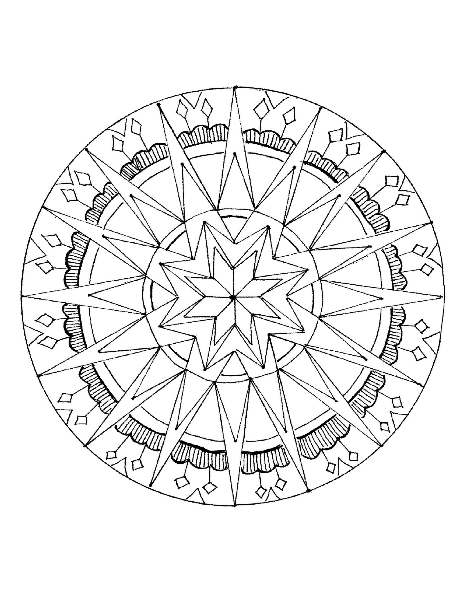 Printable Digital Download Native American Mandala Adult - Etsy