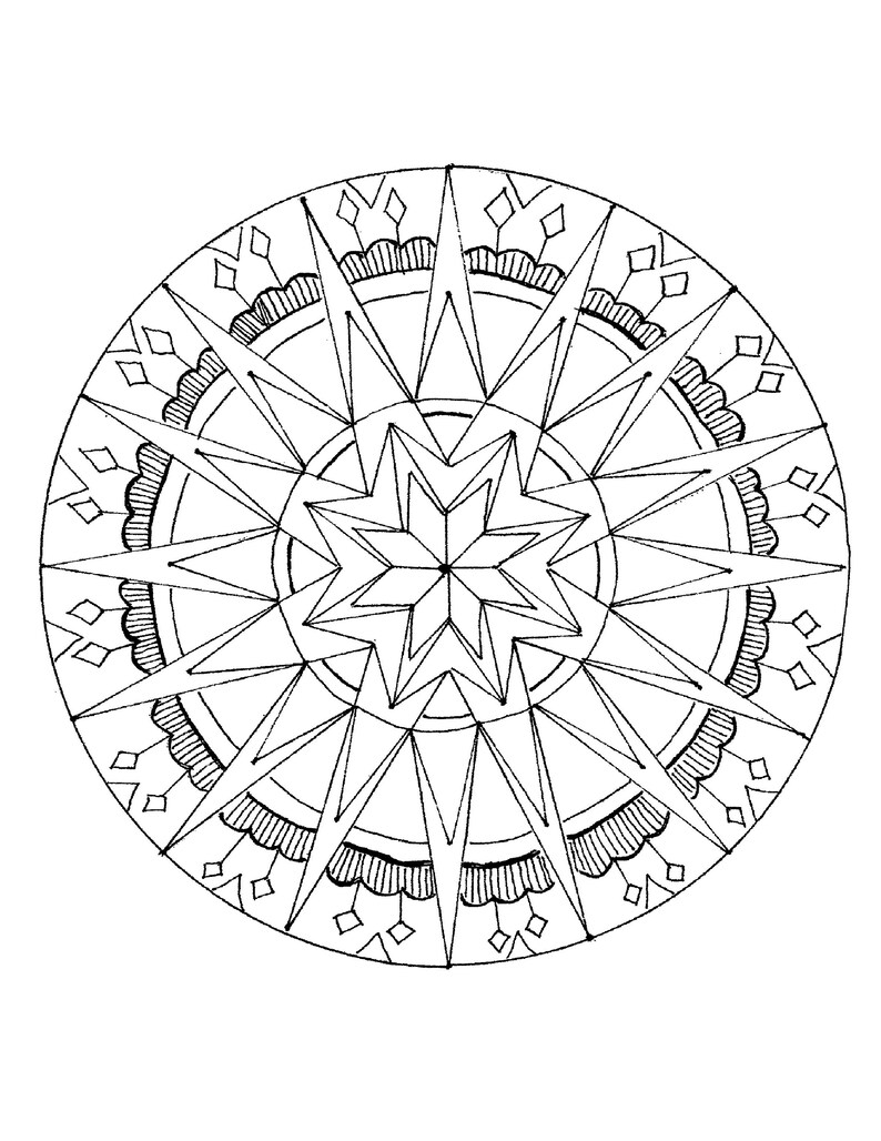 Printable Digital Download Native American Mandala Adult - Etsy