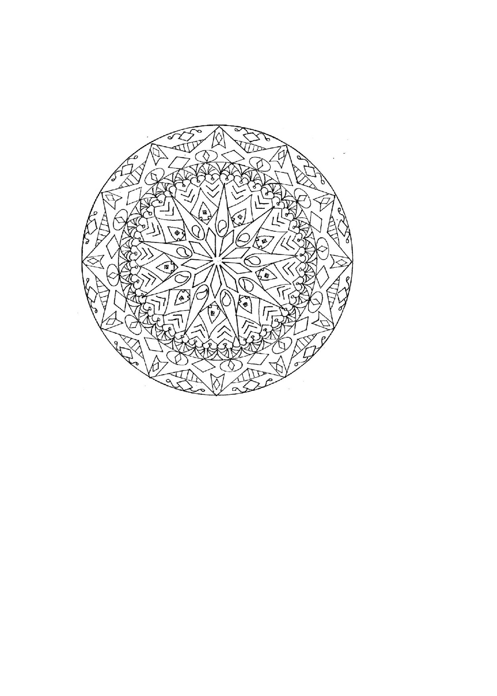 Printable Digital Download Native American Mandala Adult - Etsy
