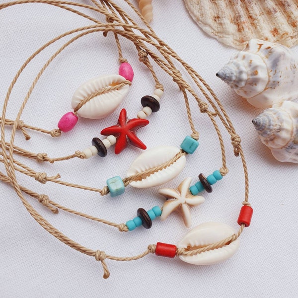 Cowrie Shell Anklet | Black main image 0