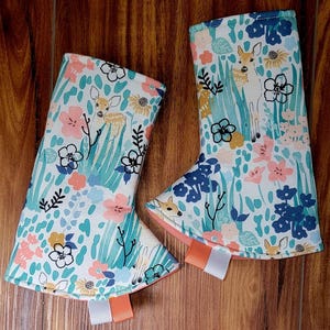 Deer Fawn Custom printed Curved suck pads, Straight suck pads for Happy Baby, Lillebaby, Tula, Ergo, Sakura, Kinderpack