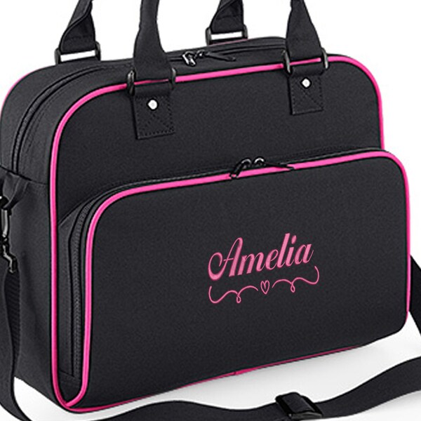 Personalised Gym, Dance, Swimming Sports Bag Embroidered by Inspired Creative Design