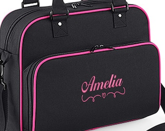 Personalised Gym, Dance, Swimming Sports Bag Embroidered by Inspired Creative Design